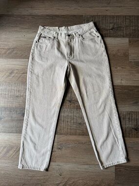 Vintage 90’s  Riders by Lee Light Beige Straight-Leg Jeans